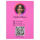 美容師Instagram QRコード クリップボード (裏面)