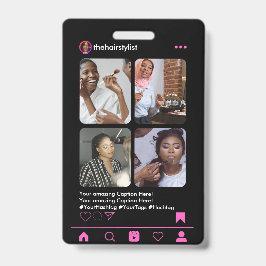 美容師Instagram QRコード バッジ