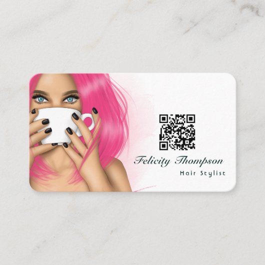 美容師QRコード 名刺 (正面)
