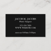 美容整形外科スパ名刺 名刺 (裏面)