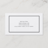 美容整形・若返りセンター 名刺 (裏面)