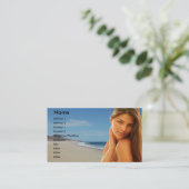 美容業者名刺 名刺 (スタンド正面)