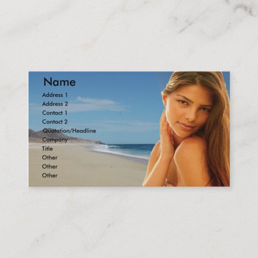 美容業者名刺 名刺 (正面)