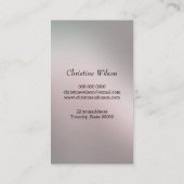 美容用の金色のはさみ 名刺 (裏面)