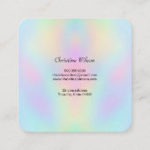 美容用はさみパステルカラー スクエア名刺 (裏面)