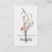 美容用はさみ野花 名刺 (正面)