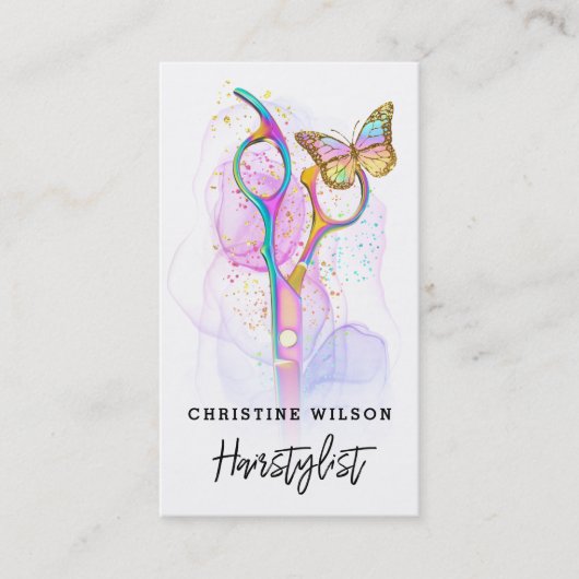 美容用はさみ 名刺 (正面)