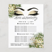 美容用まつげメイクアップ価格表フローラ チラシ (裏面)