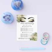 美容用まつげメイクアップ価格表フローラ チラシ (シングル)