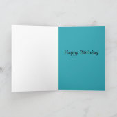 美容用ハッピーバースデー サンキューカード (内部)