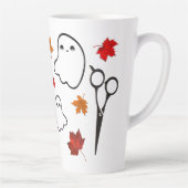 美容用パーソナライズされた幽霊鋏 カフェラテマグ (右)