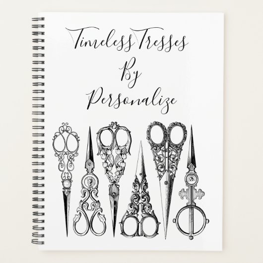 美容用ビクトリアンはさみエレガントプランナー プランナー手帳 (正面)