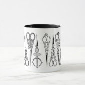 美容用ビクトリアンはさみエレガント裁縫 マグカップ (中央)