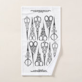 美容用ビクトリアンはさみエレガント バスタオルセット (ハンドタオル)