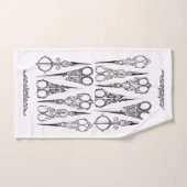 美容用ビクトリアンはさみエレガント バスタオルセット (ハンドタオル)