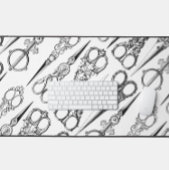 美容用ビクトリアン裁縫はさみエレガント デスクマット