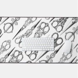 美容用ビクトリアン裁縫はさみエレガント デスクマット