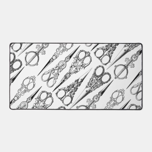 美容用ビクトリアン裁縫はさみエレガント デスクマット (正面)