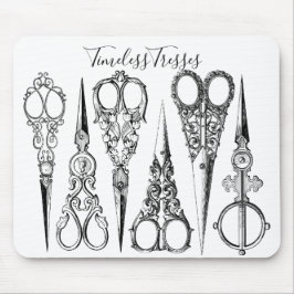 美容用ビクトリアン裁縫はさみエレガント マウスパッド