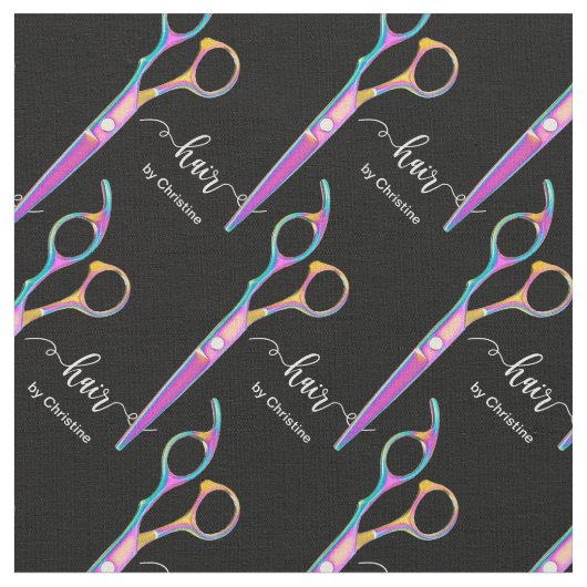 美容用モダン鋏 ファブリック (クローズアップ)