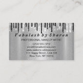 美容用化粧まつ毛シルバーシザーシルバー 名刺 (裏面)