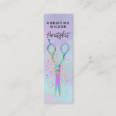 美容用鋏のロゴ スキニー名刺 (正面)