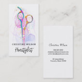 美容用鋏の名刺 名刺 (正面/裏面)