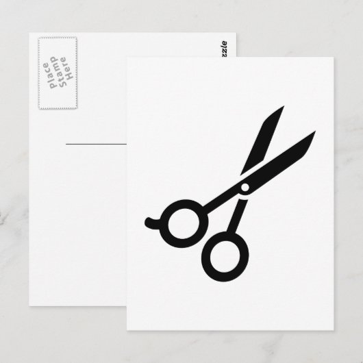 美容用鋏 ポストカード (正面/裏面)