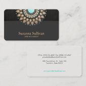 美容美しいサロン金ゴールドマンダラアート 名刺 (正面/裏面)