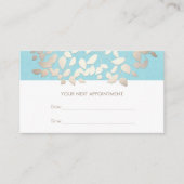 美容葉サロンアポイントメントアラーム 予約カード (正面)