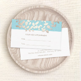 美容葉サロンアポイントメントアラーム 予約カード