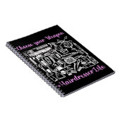 美容装おもしろい置美容師 ノートブック (右側)