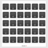 美容製品成分 2インチステッカー 30x シール (シート)