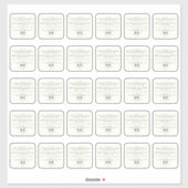 美容製品成分 2インチステッカー 30x シール (シート)