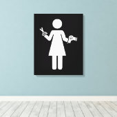 美容記号 キャンバスプリント (インサイチュ (ウッドフロア))