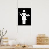 美容記号 ポスター (キッチン)