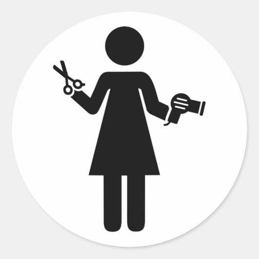 美容記号 ラウンドシール (正面)