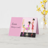 美容院ありがとうございます！ カード (黄色い花)