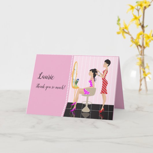 美容院ありがとうございます！ カード (黄色い花)