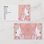 美容院かファッションのブティックの名刺 名刺 (正面/裏面)