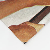 美容院で眠っているカウボーイ フリースブランケット (角)