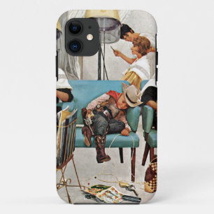 美容院で眠っているカウボーイ iPhone 11 ケース