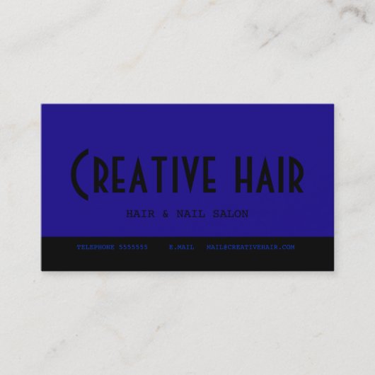 美容院のアポイントメントカード 予約カード (正面)