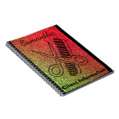 美容院のスタイリストのカラーリストのサロンの顧客情報 ノートブック (右側)