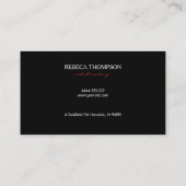 美容院のネイル及び化粧のProfesionalの芸術家 名刺 (裏面)