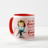 美容院のマグ マグカップ (正面左)