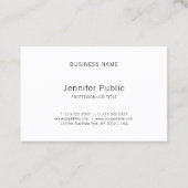 美容院のメーキャップアーティストのエレガントで素晴らしく魅力的な平野 名刺 (裏面)