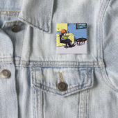 美容院の乾燥毛 缶バッジ (インサイチュ)