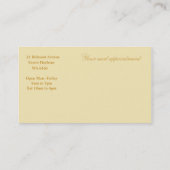 美容院の名刺 予約カード (裏面)