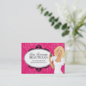 美容院の名刺 予約カード (スタンド正面)